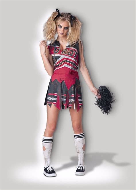 incharacter spiritless cheerleader highschool womens halloween costume