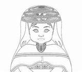 Colombian Coloring Printable Matryoshka Misak Sheet  Sheets sketch template