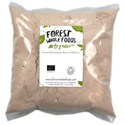 organic brown teff flour forest  foods