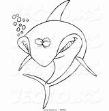 Shark Coloring Toonaday sketch template