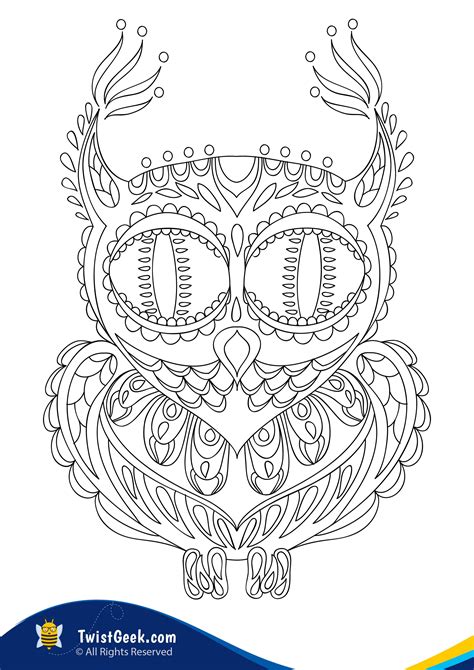 owl mandala coloring pages   gmbarco