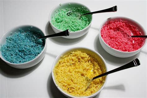 life blog    colored rice
