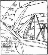 Fleet Coloring First History Australia Coloriage Old Sailing Ships Voilier Kids Ship Colonisation Australian British Mystic Seaport Boat Activities Drawing sketch template