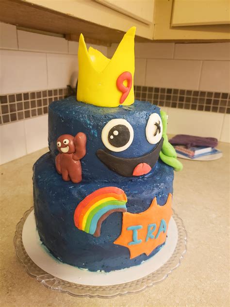 rainbow friends 9th birthday cake for my son funfetti italian