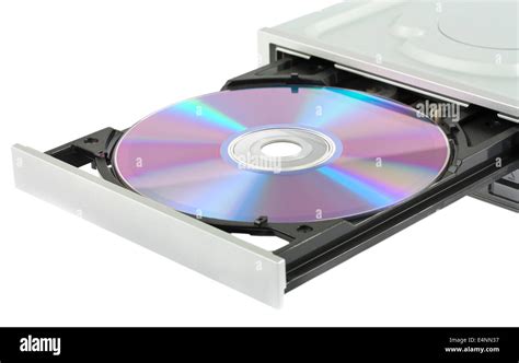 opening cd rom drive  disk stock photo alamy