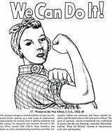 Coloring Pages War Ww2 Colouring Kids Tank Draw Printable Women Rosie Ii Sheets Riveter Adults Getcolorings Book Color Dover Publications sketch template