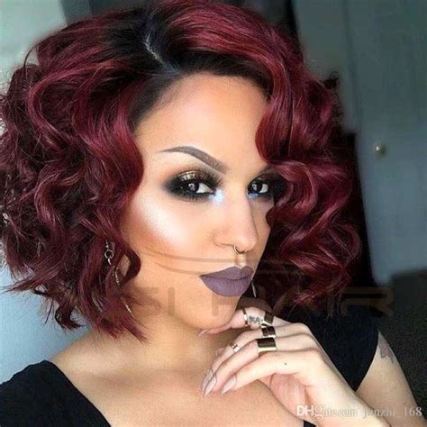 Cheap Synthetic Wigs For Black Women Red Wig African