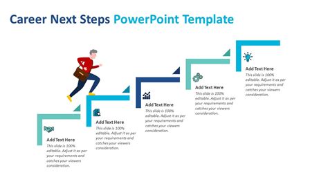 career  steps powerpoint template  templates