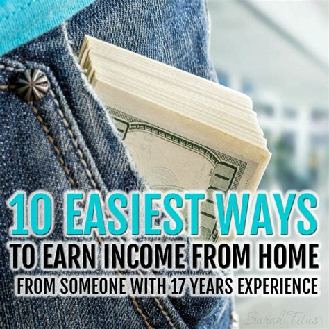 easiest ways  earn extra income  home sarah titus