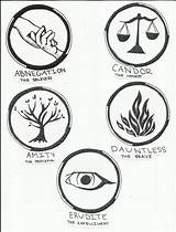 Divergent Factions Faction Coloring Pages Symbols Logo Drawings Dauntless Deviantart Template Sheets sketch template