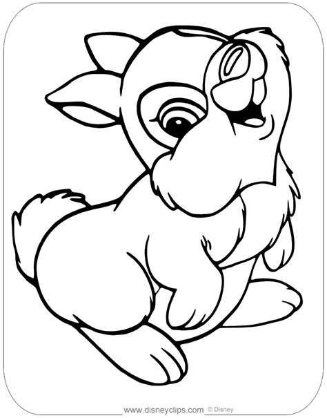 bambi coloring pages  disneyclipscom