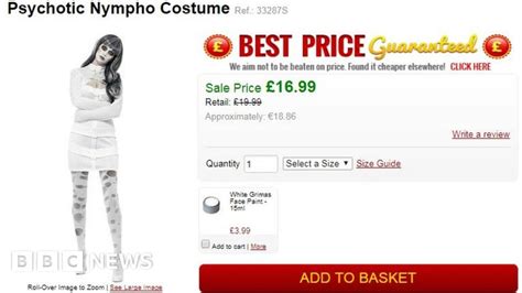 Psychotic Nympho Halloween Outfit Criticised By Psychiatrists Bbc News