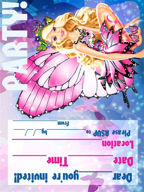 barbie coloring pages barbie printable invitations for a