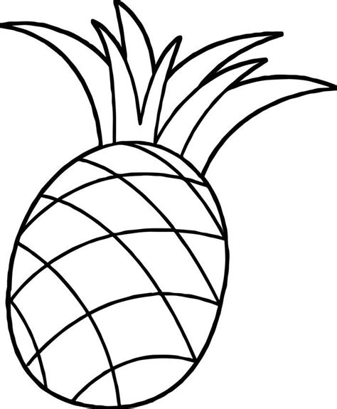 printable pineapple coloring pages  coloringfoldercom fruit