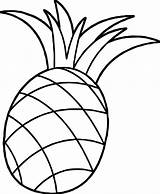 Pineapple Colouring Coloring Clipart Pages Pinapple Pineapples Drawing Fruit Fruits Printable Fun Sheets Cute Awesome Pumpkin Cartoon Visit Getdrawings Vegetable sketch template