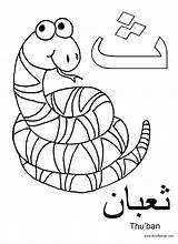 Coloring Arabic Alphabet Pages Tha Arab Thu Ban sketch template
