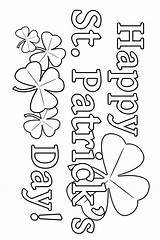 Pages Coloring St Patricks Shamrock Patrick Happy Kids Crafts Colouring Sheets Saint Print Book Printable Search Google Cards Activities Cut sketch template