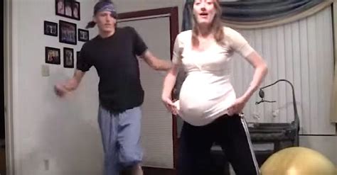 mom says her twins are 4 days overdue now watch when she lifts up her shirt for the camera