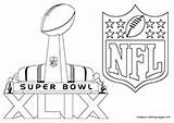 Coloring Pages Bowl Super Superbowl Xlix Printable Color Nfl Print sketch template