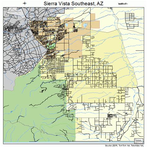 sierra vista southeast arizona street map