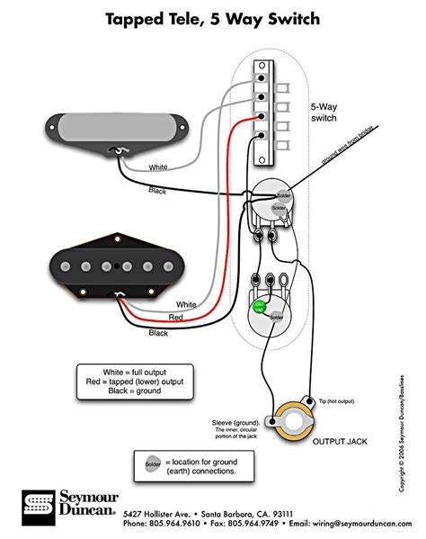telecaster wiring diagram seymour duncan guitar gear geek