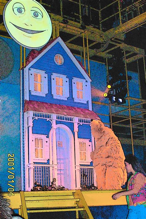 bear   big blue house playhouse disney big blue house vintage