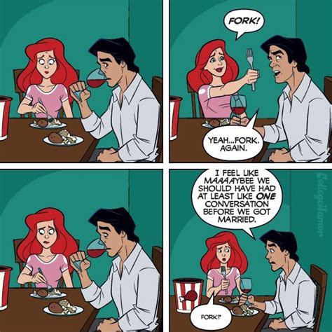Comics Hilariously Illustrates Disney Couples That Didn’t Live Happily