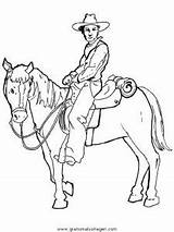 Cowboy Farwest Horse Indiani Colorare Malvorlage Ausmalen Colouring Malvorlagen sketch template