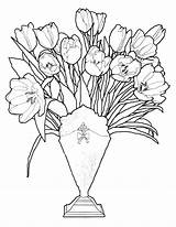 Tulips Coloring Mothers Bucket Lovely Kidsplaycolor Choose Board sketch template