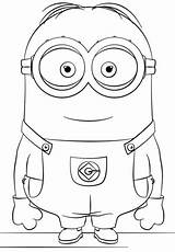 Minion Coloring Minions Dave Pages Drawing Printable Easy Print Stuart Color Birthday Challenge Marker Cartoon Happy Supercoloring Kevin Purple Kids sketch template