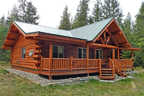 finally   story log home ranch style       adorable living spaces