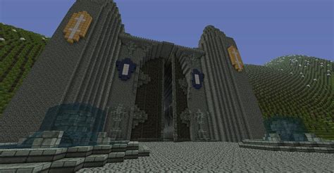 build mountain stronghold entrance minecraft