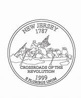Jersey Quarter Coloring State Nj Pages Printables States Usa Officer Junior Go Print Next Back sketch template