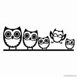 Coloring4free Owl Coloring Printable Owls Pages Silhouette Cute Related Posts sketch template