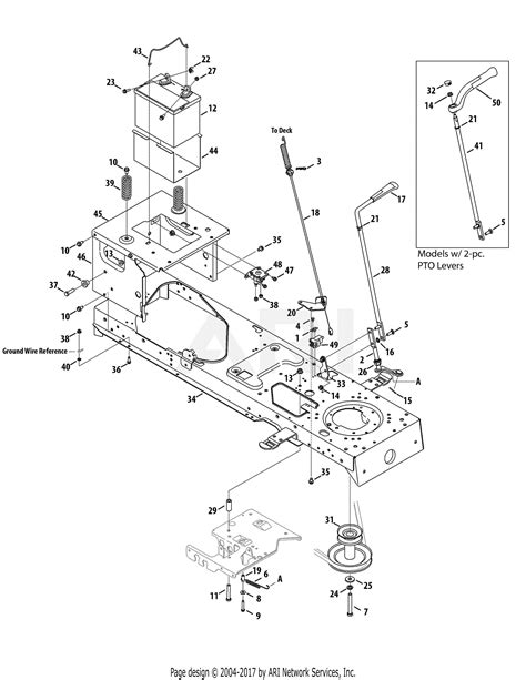 troy bilt bxkh super bronco  parts diagram  frame manual pto