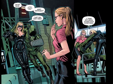 Sara Lance And Arrow In Arrow Comic