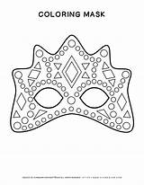 Mask Coloring Eye Planerium Carnival Pages sketch template