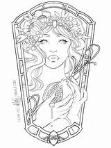 Persephone Fairytale sketch template