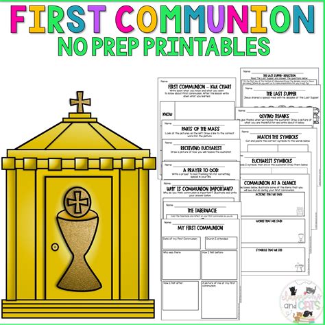 printable communion activity sheets