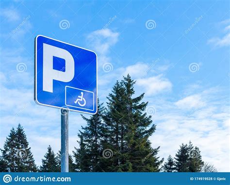 wheelchair parking sign stock photo image  sign nature