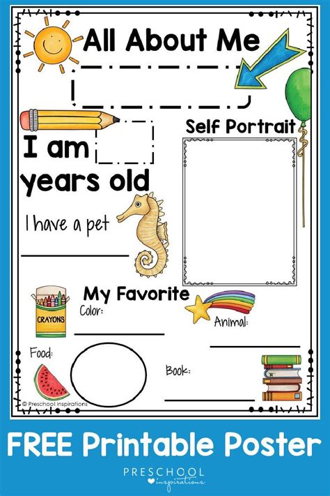 printable    poster   preschool theme