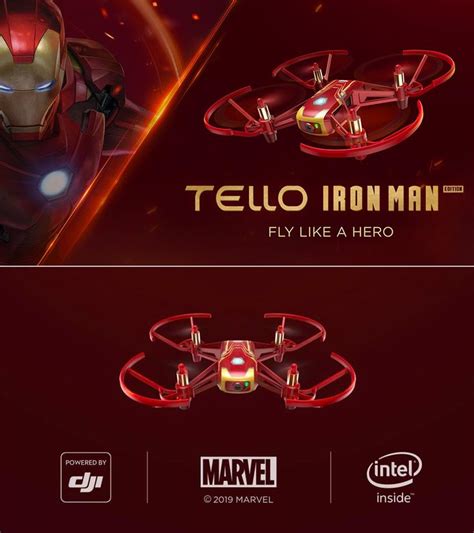 dji tello iron man edition drone flies   marvel cinematic universe heres