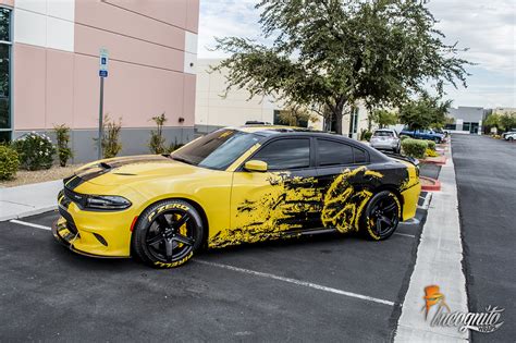 dodge charger hellcat full reflective design incognito wraps