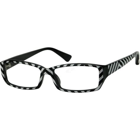 black rectangle glasses 231331 zenni optical eyeglasses retro
