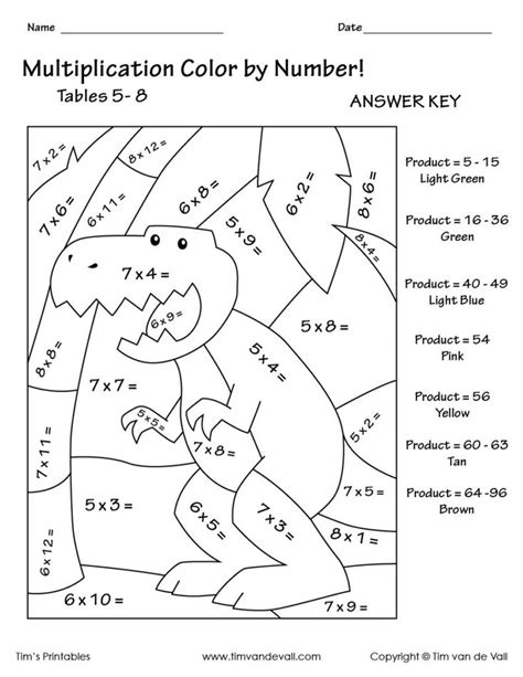 basic multiplication coloring worksheets coloring pages