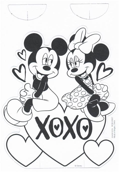 disney mickey mouse minnie mouse valentines day craft etsy