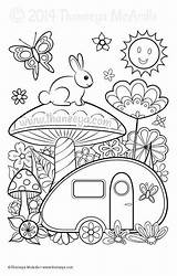 Thaneeya Coloring Pages Color Book Dreams Colouring Adult Mcardle Para Colorear Books Hippie Printable Sheets Adults Kids Visit Blank Desde sketch template