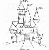 Castle Outline Coloring Cartoon Simple Clipart Drawing Vector Path Frozen Disney Leading Fairy Tale Castles Getdrawings Printable Pages Line Easy sketch template