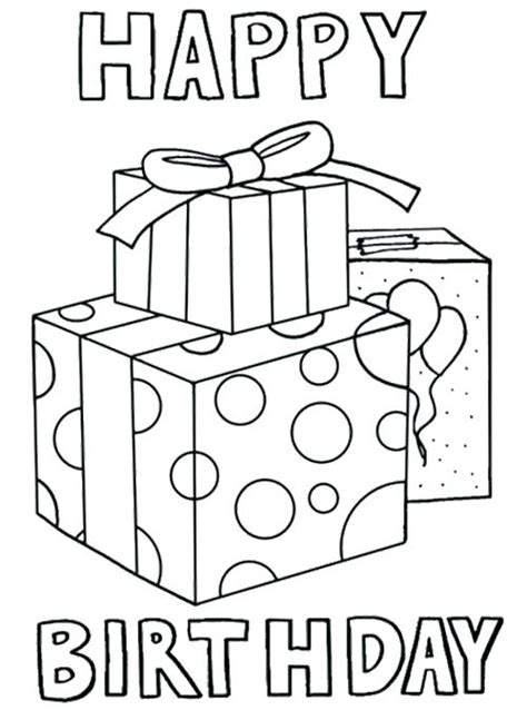 birthday coloring page images