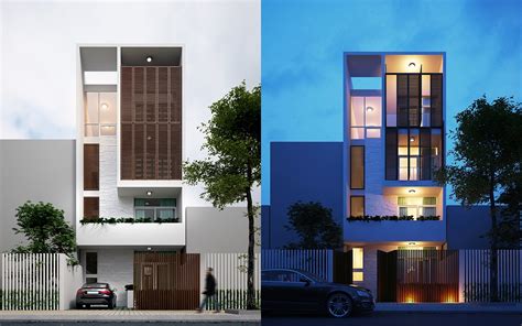 narrow lot houses  transform  skinny exterior   special small house